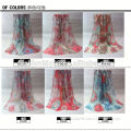 2015 new style chiffon 100% silk scarf shawl